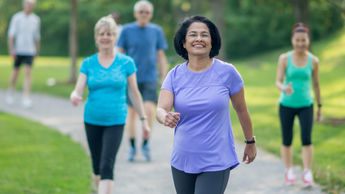 Walking can reduce knee pain.